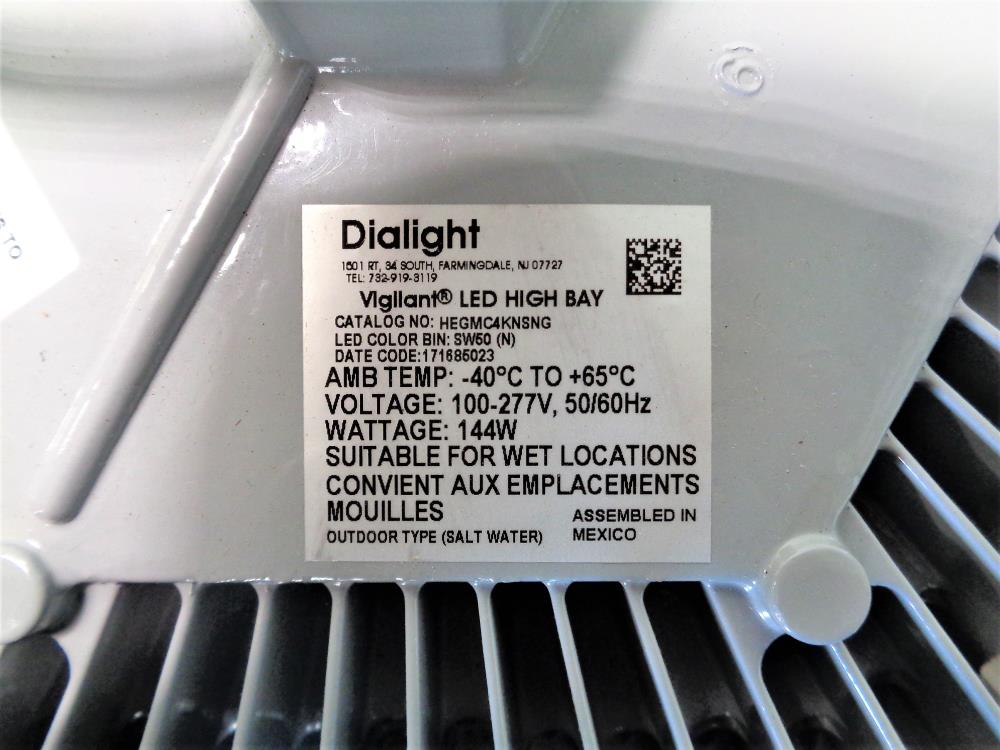 Dialight Vigilant LED High Bay Light, 144W,  HEGMC4KNSNG